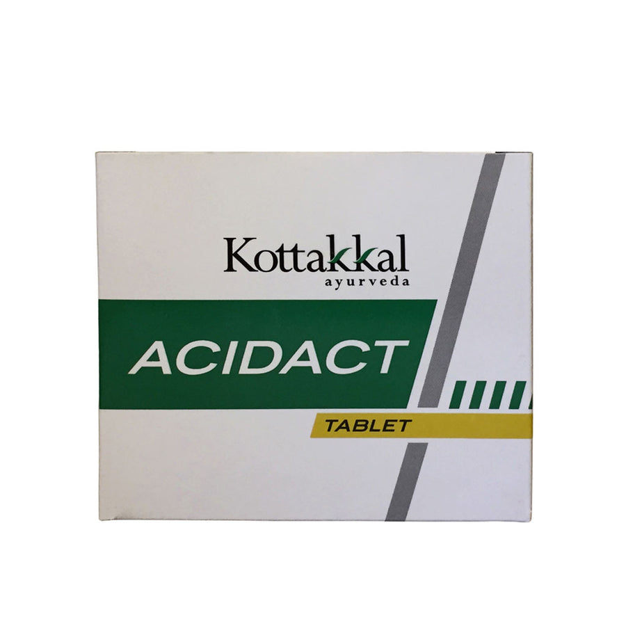 Acidact Tablet Box, Ayurvedic Product manufactured by Arya Vaidya Sala, Kottakkal Ayurveda for USA Distribution