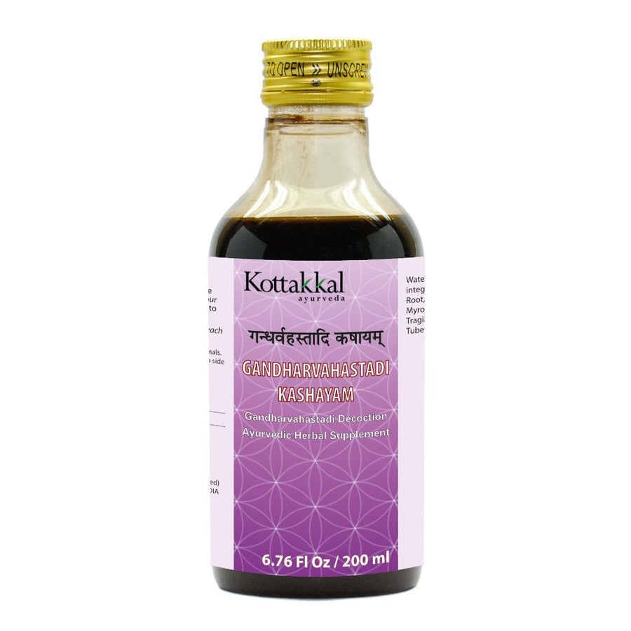 Gandharvahastadi Kashayam Bottle, Ayurvedic Product manufactured by Arya Vaidya Sala, Kottakkal Ayurveda for USA Distribution