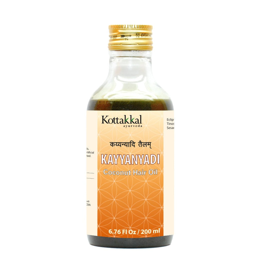 Kayyanyadi Coconut Oil Bottle, Ayurvedic Product manufactured by Arya Vaidya Sala, Kottakkal Ayurveda for USA Distribution
