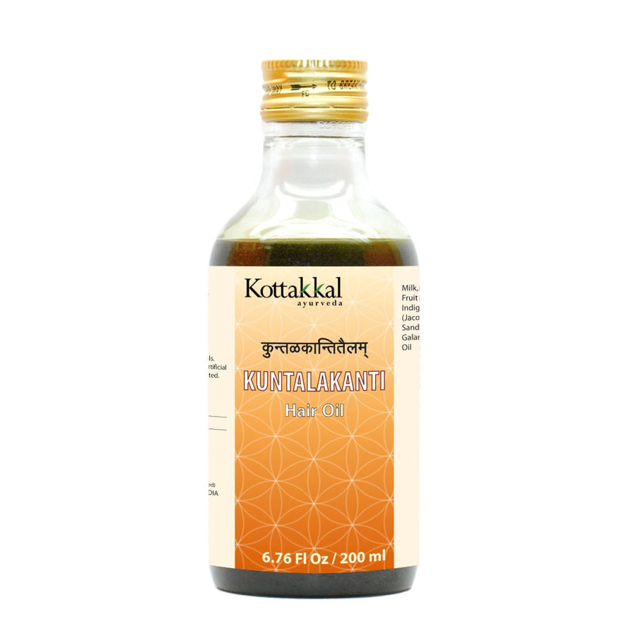 Kuntalakanti Oil Bottle, Ayurvedic Product manufactured by Arya Vaidya Sala, Kottakkal Ayurveda for USA Distribution