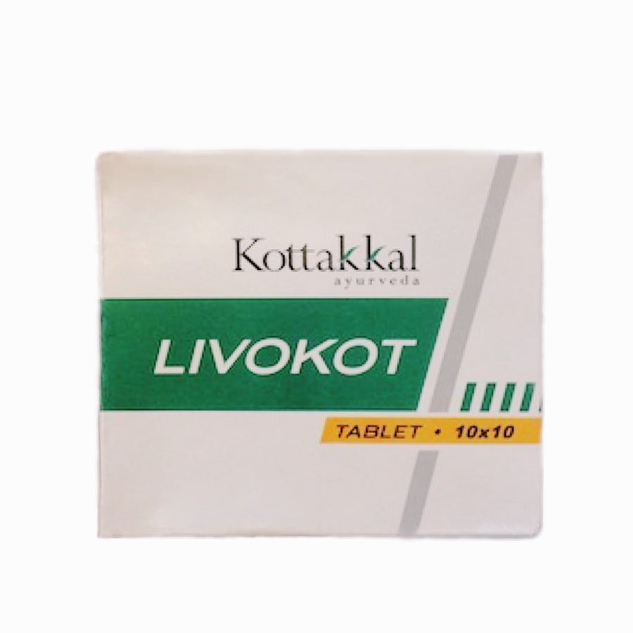 Livokot Tablet Box, Ayurvedic Product manufactured by Arya Vaidya Sala, Kottakkal Ayurveda for USA Distribution