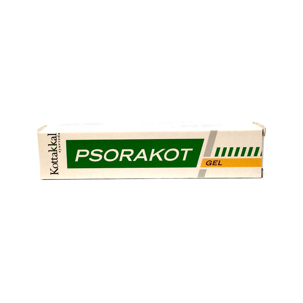 Psorakot Gel Tube in Box, Ayurvedic Product manufactured by Arya Vaidya Sala, Kottakkal Ayurveda for USA Distribution