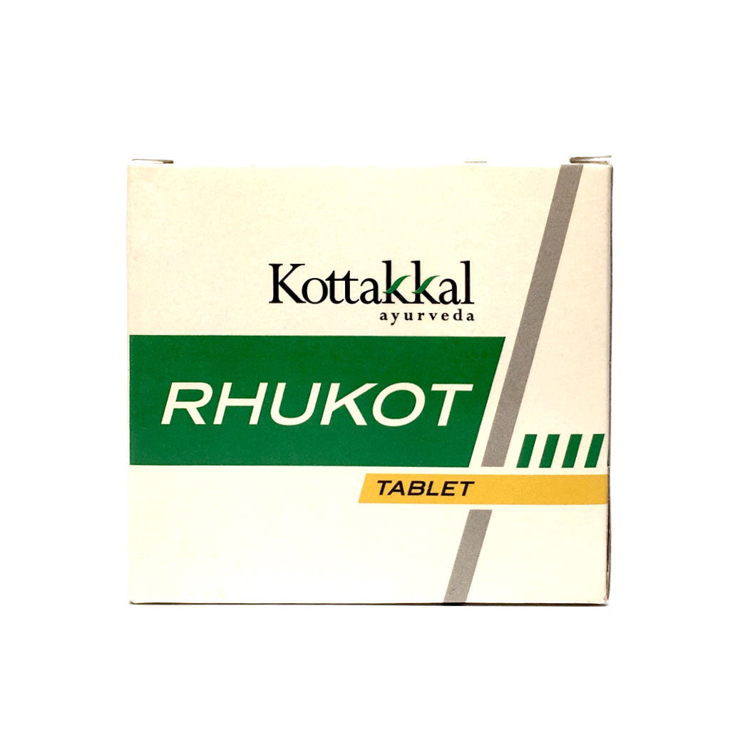 Rhukot Tablet Box, Ayurvedic Product manufactured by Arya Vaidya Sala, Kottakkal Ayurveda for USA Distribution