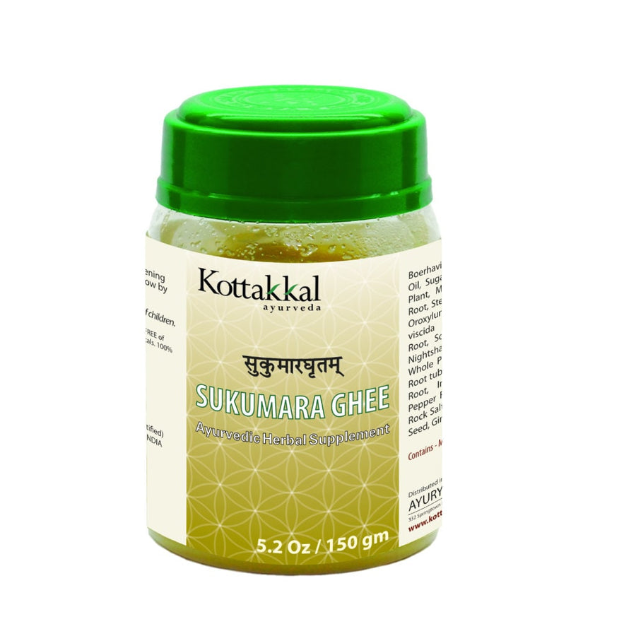 Sukumara Ghritam Bottle, Ayurvedic Product manufactured by Arya Vaidya Sala, Kottakkal Ayurveda for USA Distribution