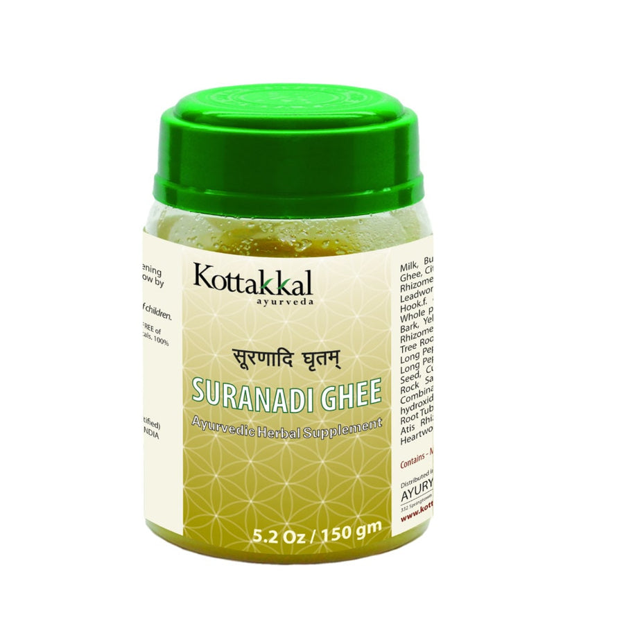 Suranadi Ghritam Bottle, Ayurvedic Product manufactured by Arya Vaidya Sala, Kottakkal Ayurveda for USA Distribution