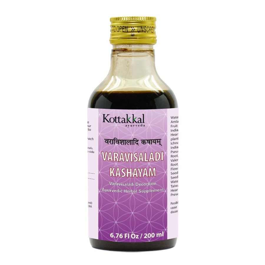 Varavisaladi Kashayam Bottle, Ayurvedic Product manufactured by Arya Vaidya Sala, Kottakkal Ayurveda for USA Distribution